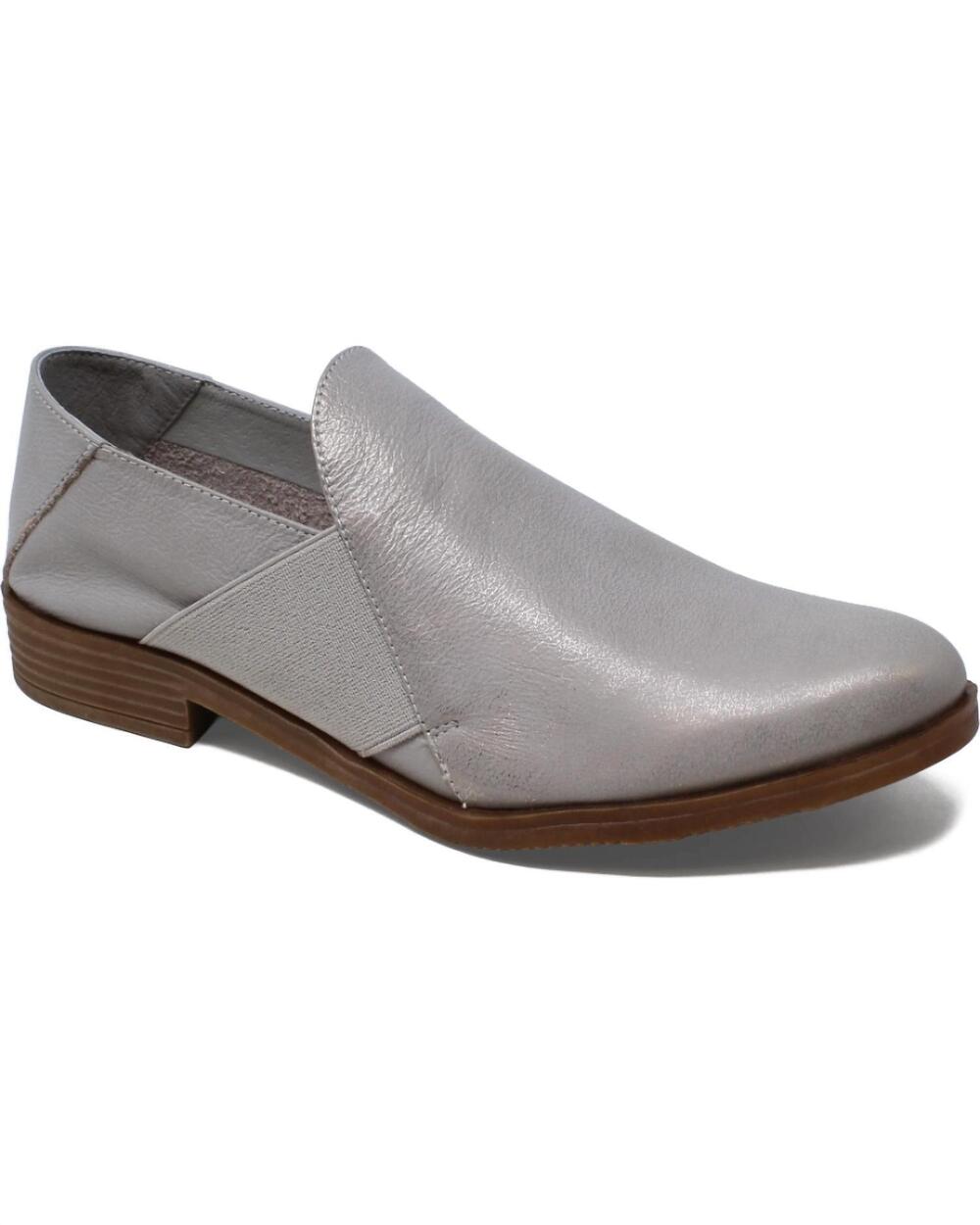 NEW DJANGO & JULIETTE women's kefect slip on shoes in misty and platino wash lea